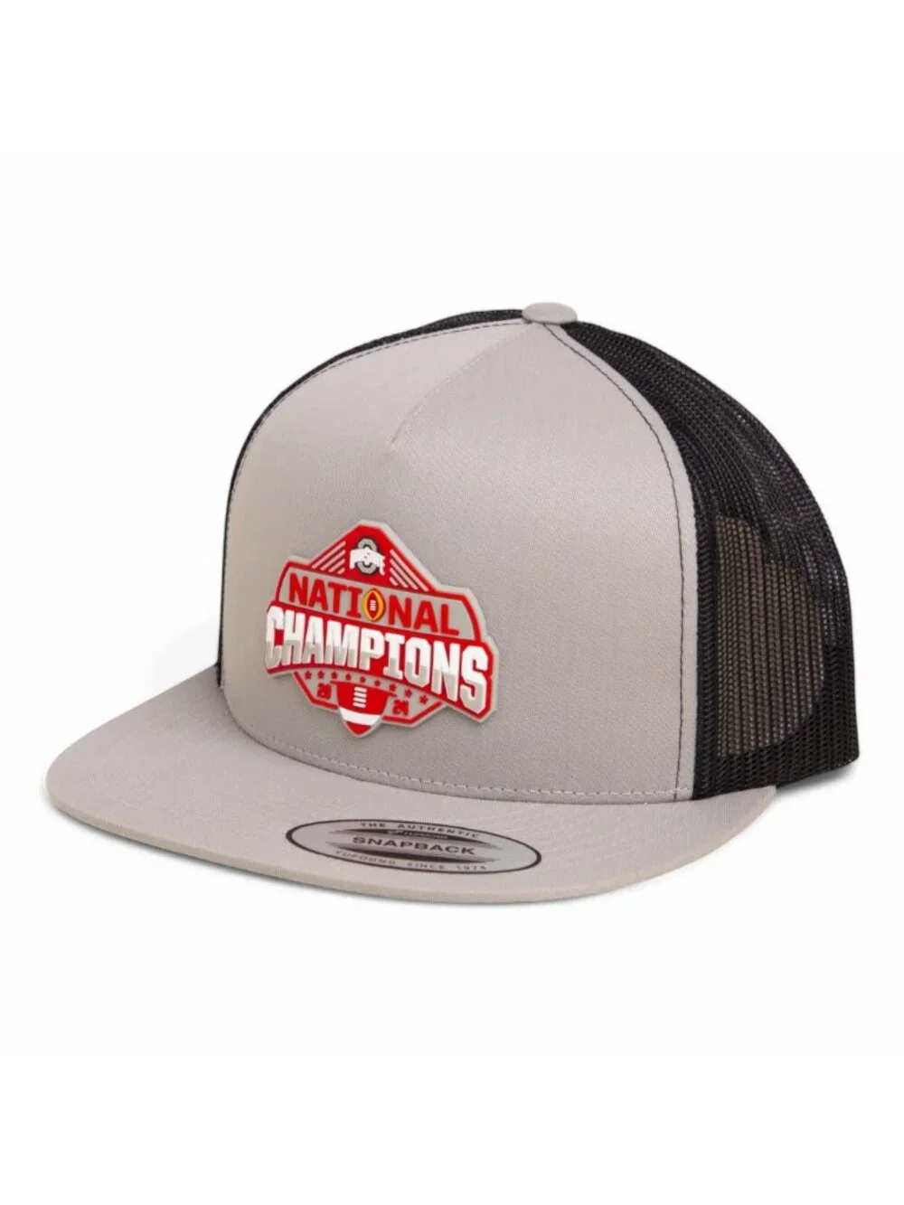 Ohio State Buckeyes 2024 CFP National Champions YP Flat Bill Trucker Hat